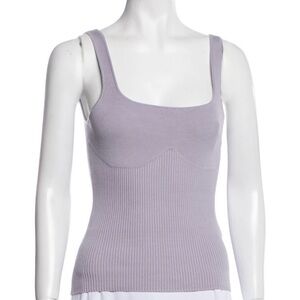ba&sh ribbed knit tank top - XS